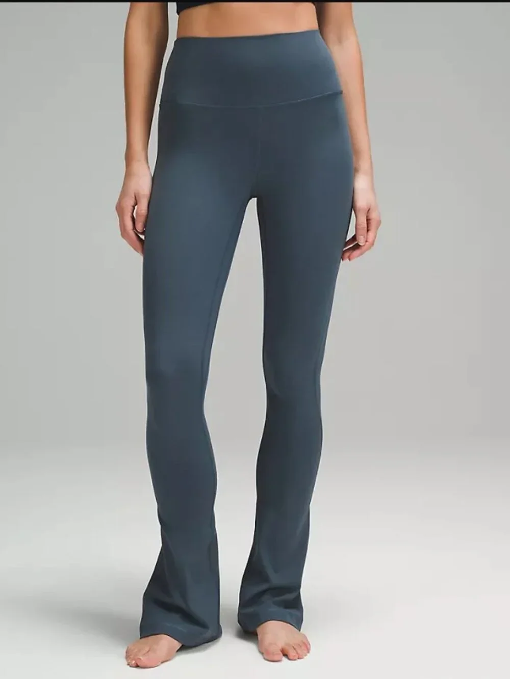 Lululemon Align High-Rise Mini-Flared Pant *Extra Short Iron Blue Size 6-NWT